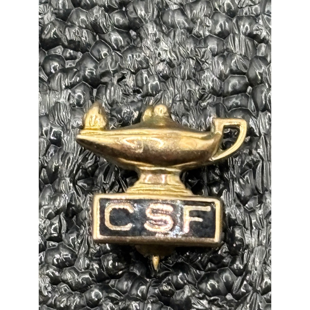VTG‎ CSF California Scholarship Federation Pin Brooch Gold Tone Scholastic Award